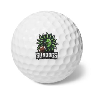 Sundogs Custom Golf Ball 6-Pack: Supporting Varsity 9-Man Football