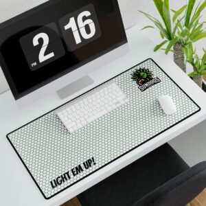 Sundogs White Hexgrid Desk Mats